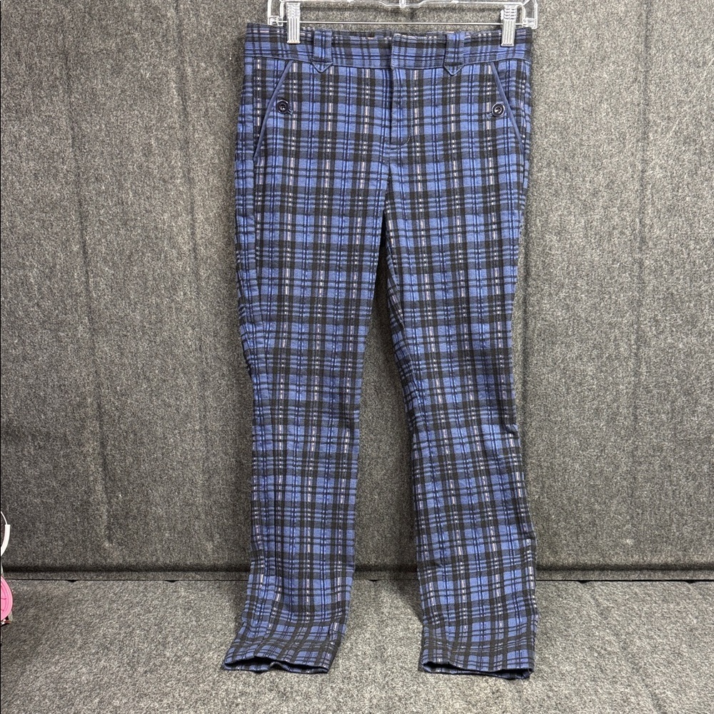 Cartonnier Blue and Black Checkered Trousers